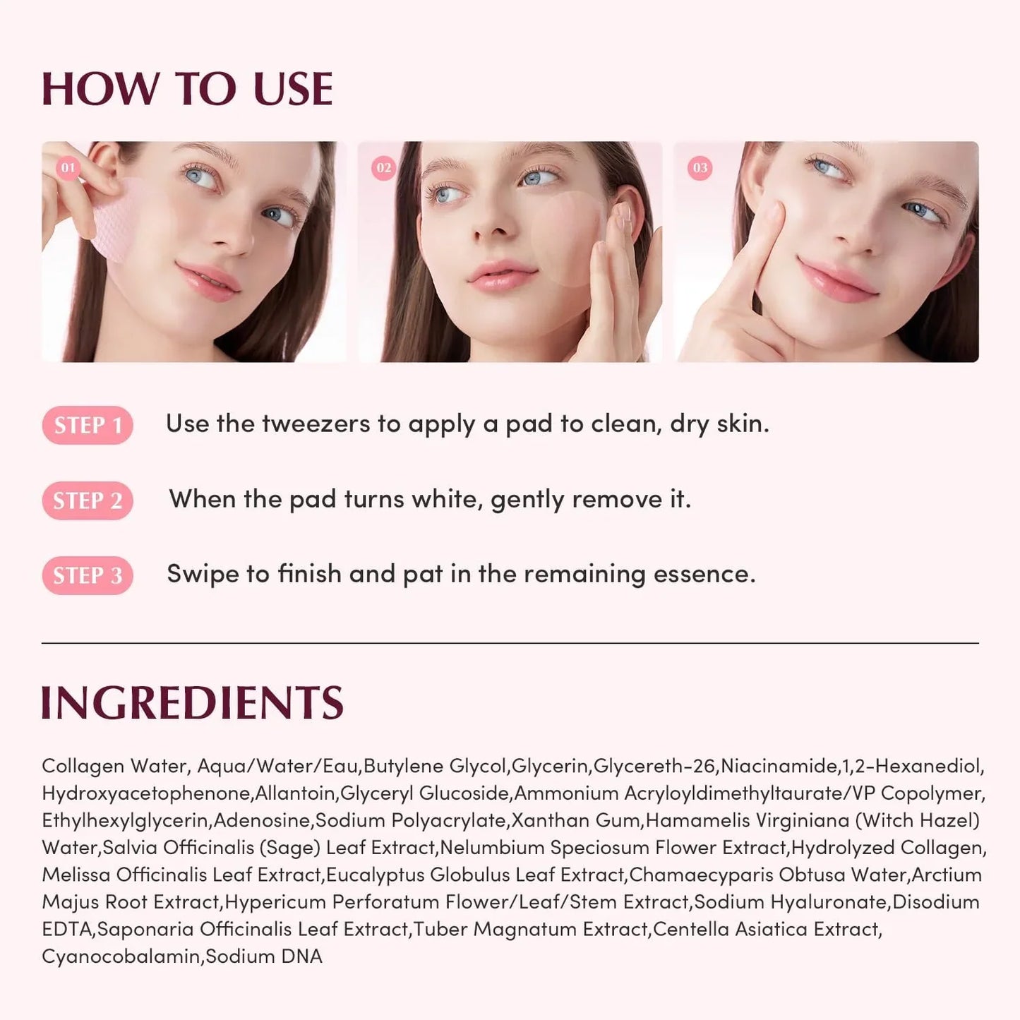 EQQUALBERRY Collagen Pore-Tight Up Gel Toner Pads 60pads