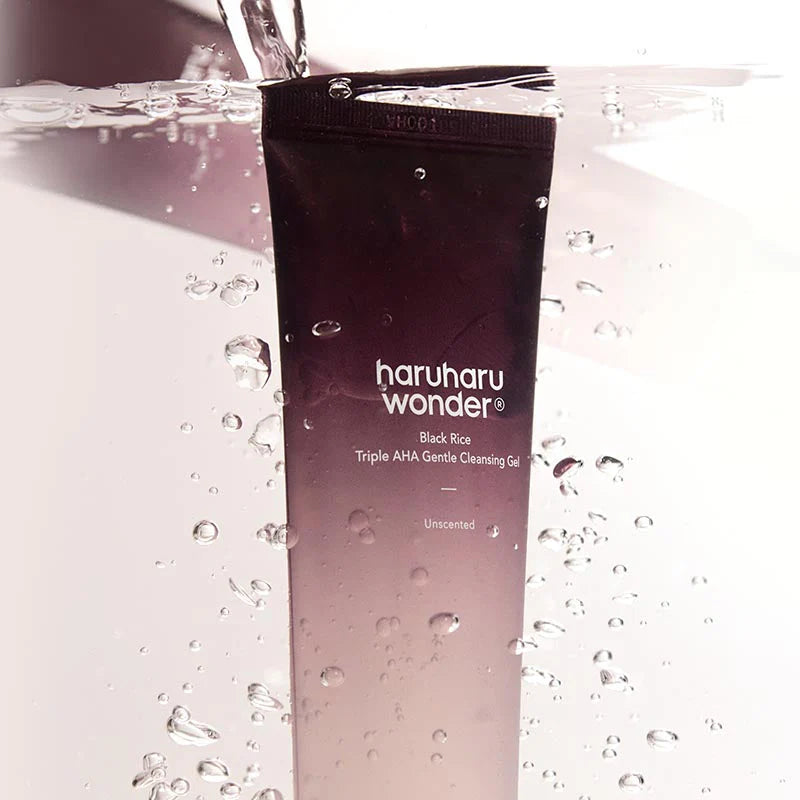 Haruharu Wonder Black Rice Triple AHA Gentle Cleansing Gel Unscented