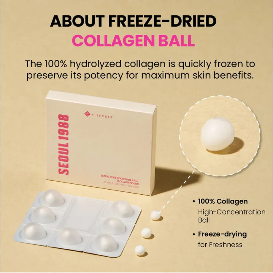 K-SECRET SEOUL 1988 Boosting Ball : Collagen 100% (7capsules)