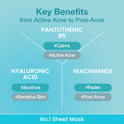 Numbuzin No.1 Pantothenic B5 Hyaluronic Active Clear Mask 1 sheet