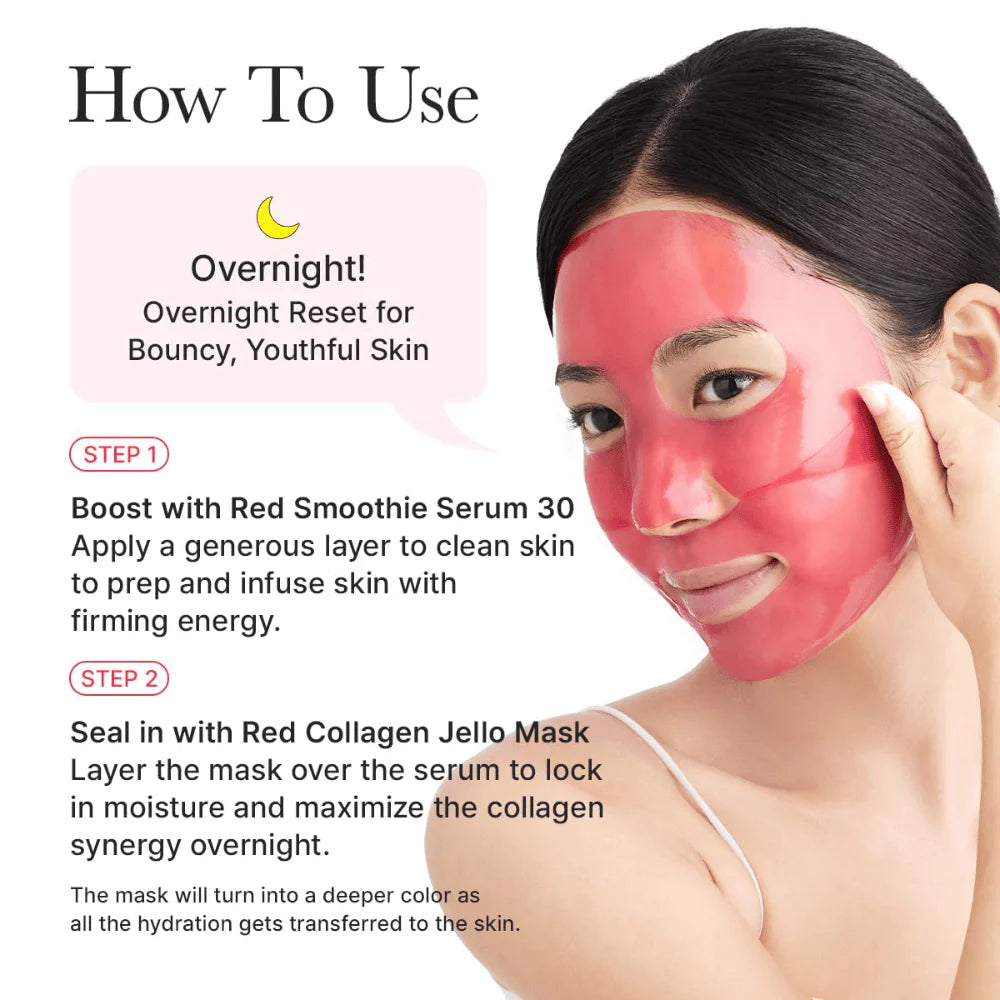 Arencia Red Collagen Jello Mask Set 4mask