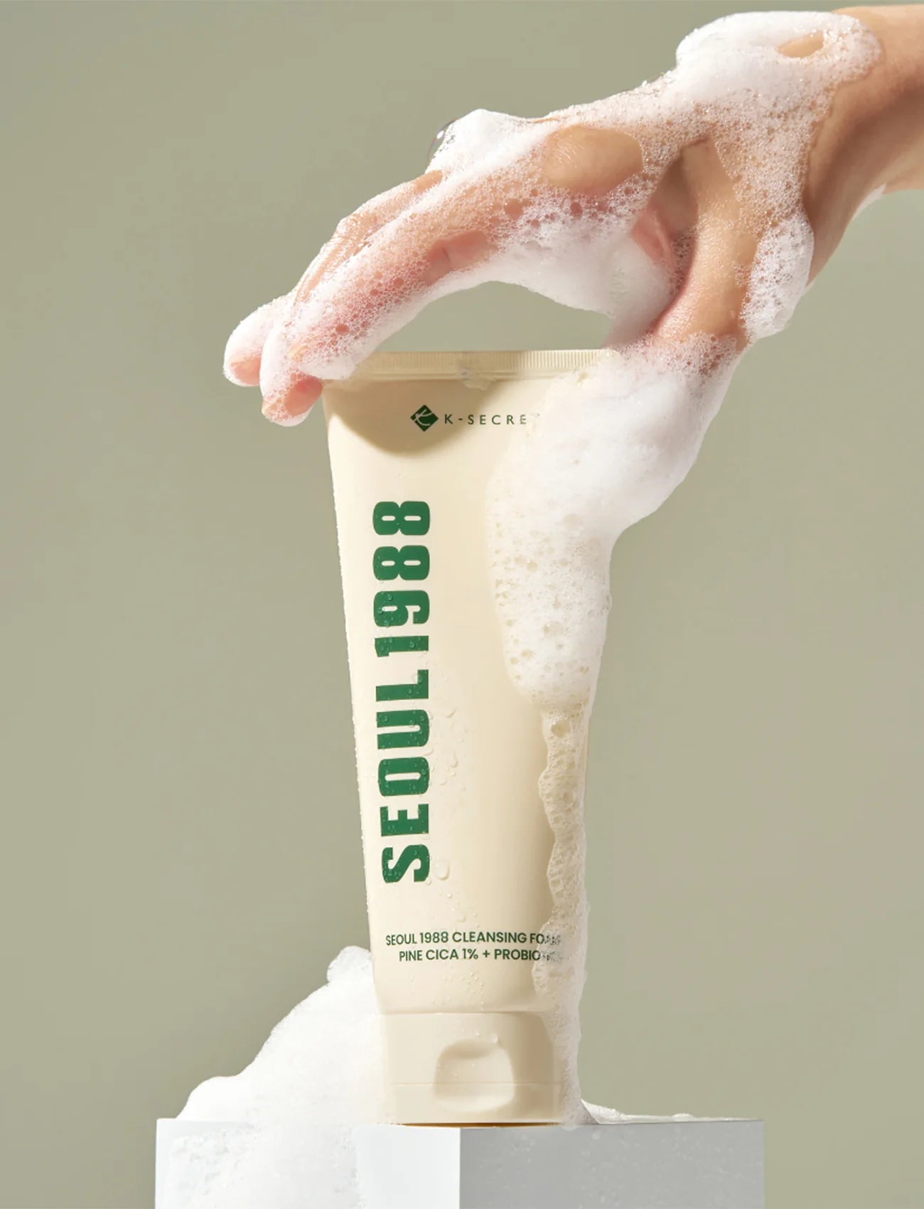 K-SECRET SEOUL 1988 Cleansing Foam : Pine Cica 1% + Probiotics