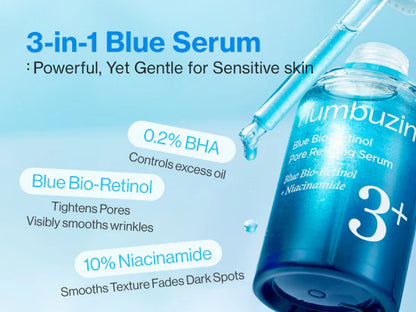 Numbuzin No.3 Blue Bio-Retinol Pore Refining Serum