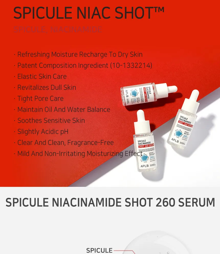 APLB Spicule Niacinamide Shot 260 Serum 40ml