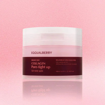 EQQUALBERRY Collagen Pore-Tight Up Gel Toner Pads 60pads