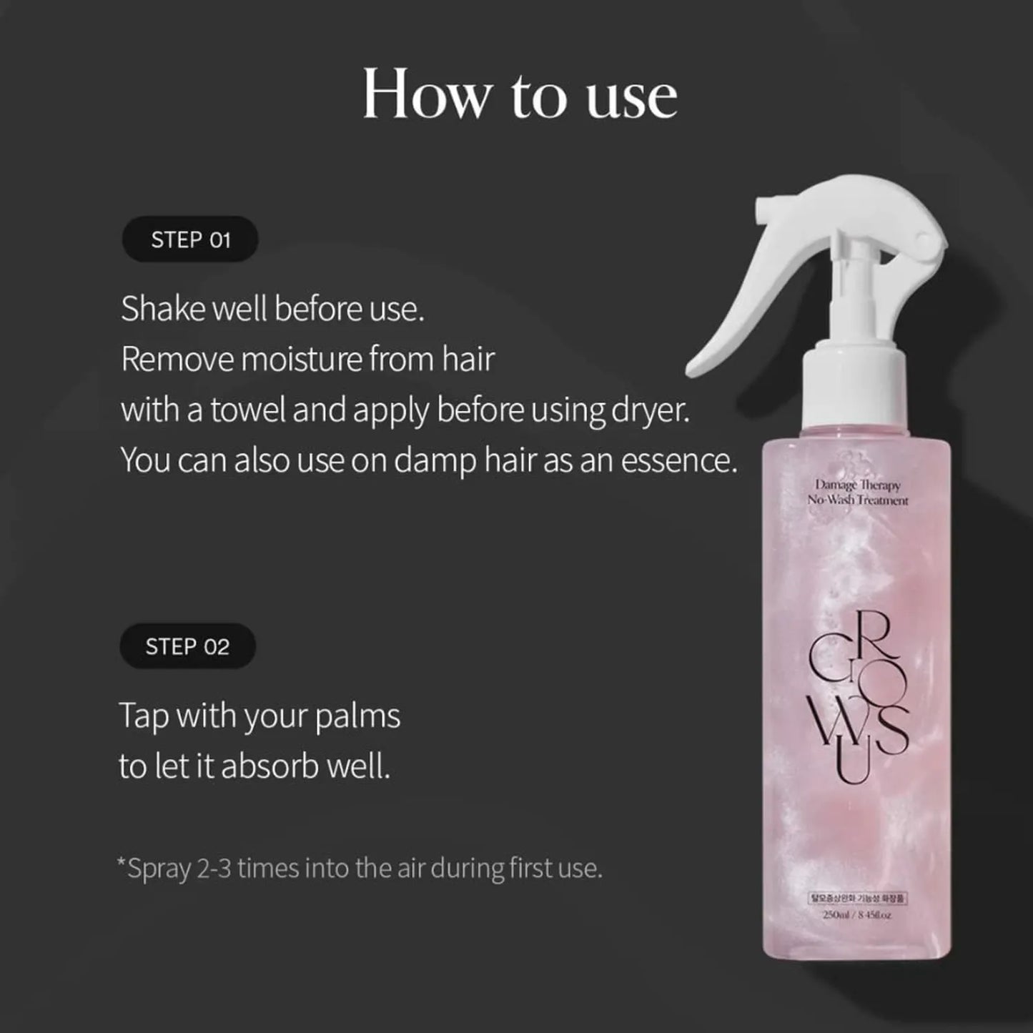 GROWUS Damage Therapy No-Wash Treatment EX