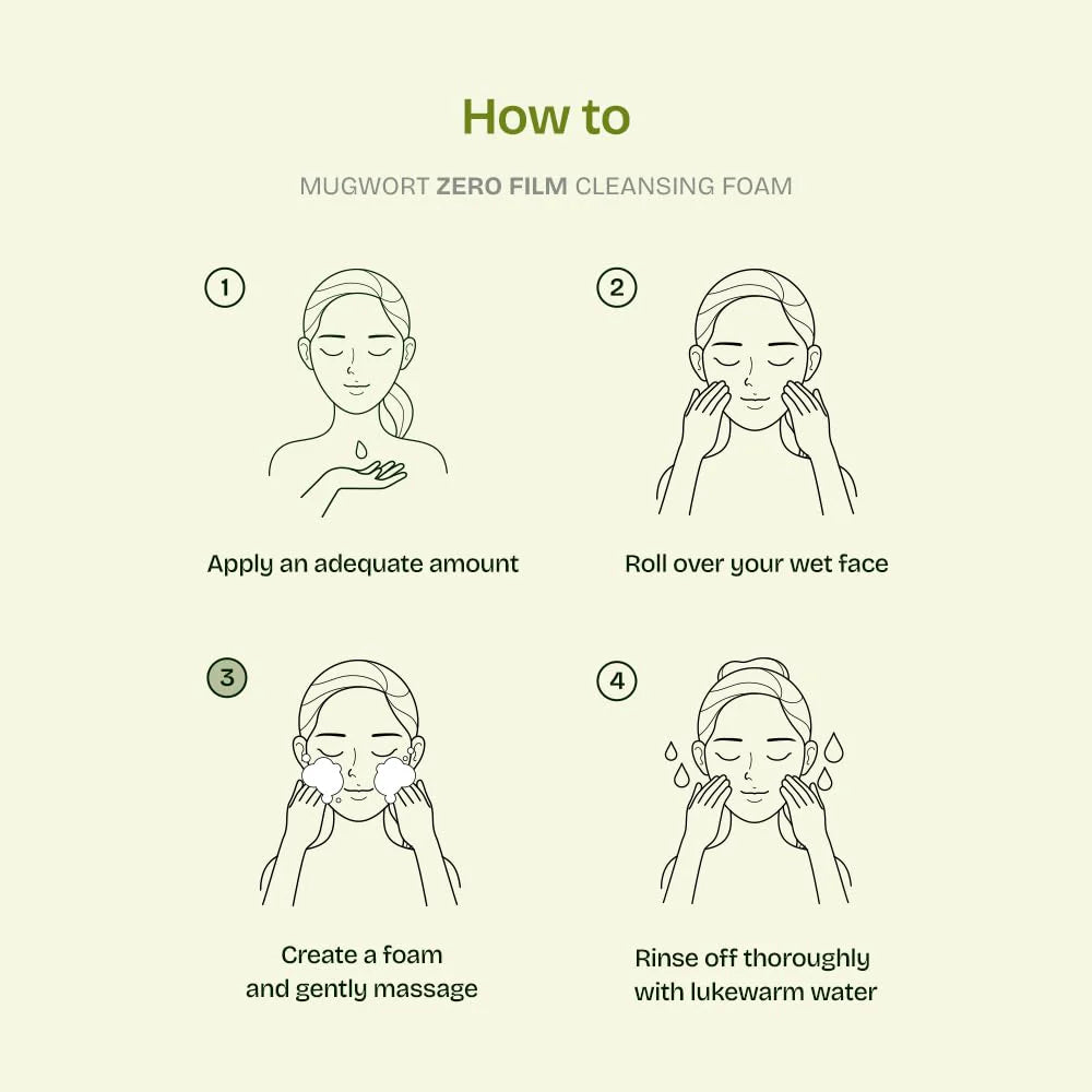 Orien Mugwort Zero Film Cleansing Foam 150ml