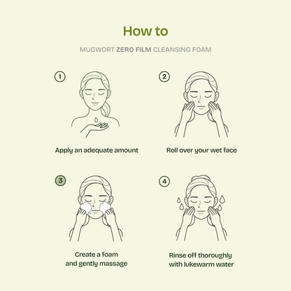 Orien Mugwort Zero Film Cleansing Foam 150ml