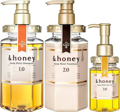 &Honey Deep Moist Shampoo Treatment Oil