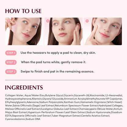 EQQUALBERRY Collagen Pore-Tight Up Gel Toner Pads 60pads