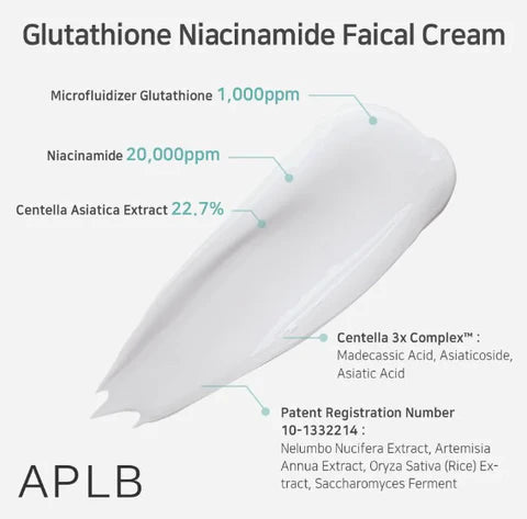 APLB Glutathione Niacinamide Facial Cream