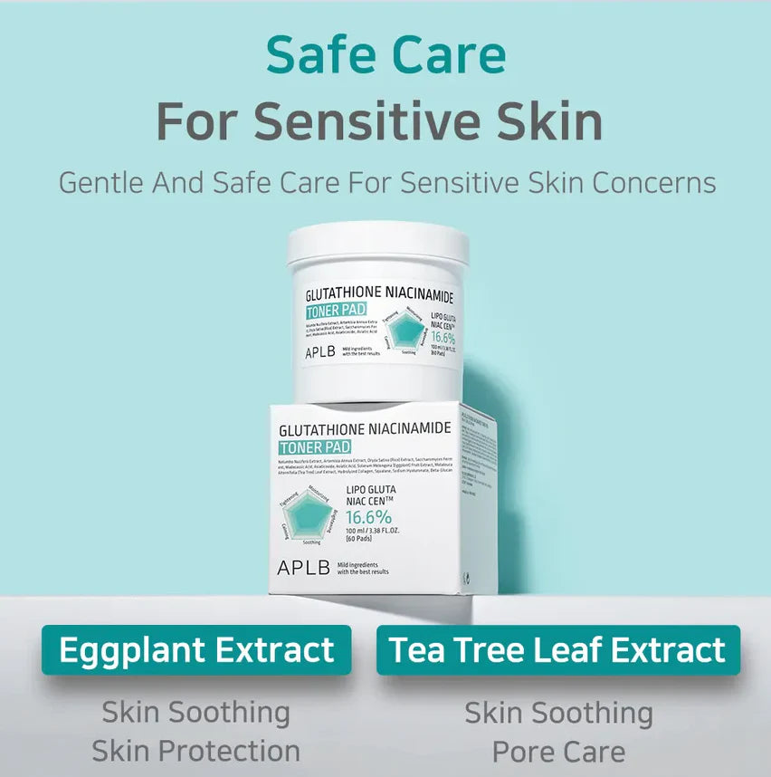 APLB Glutathione Niacinamide Toner Pad (60pads)