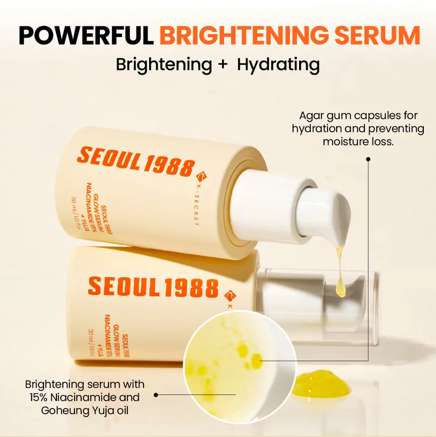 K-SECRET SEOUL 1988 Glow Serum : Niacinamide 15% + Yuja 30ml