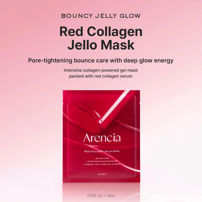 Arencia Red Collagen Jello Mask Set 4mask