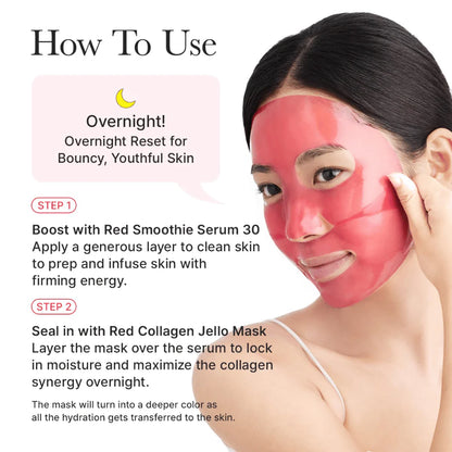 Arencia Red Collagen Jello Mask Set 4mask