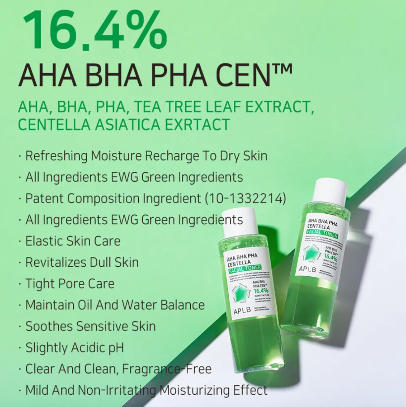 APLB AHA BHA PHA Centella Facial Toner