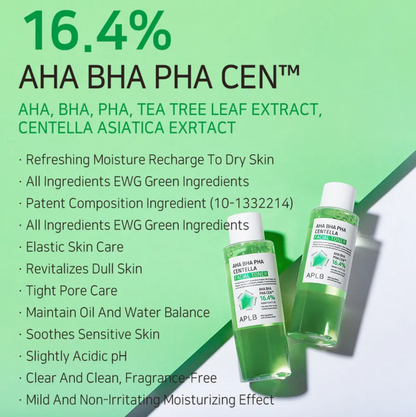APLB AHA BHA PHA Centella Facial Toner