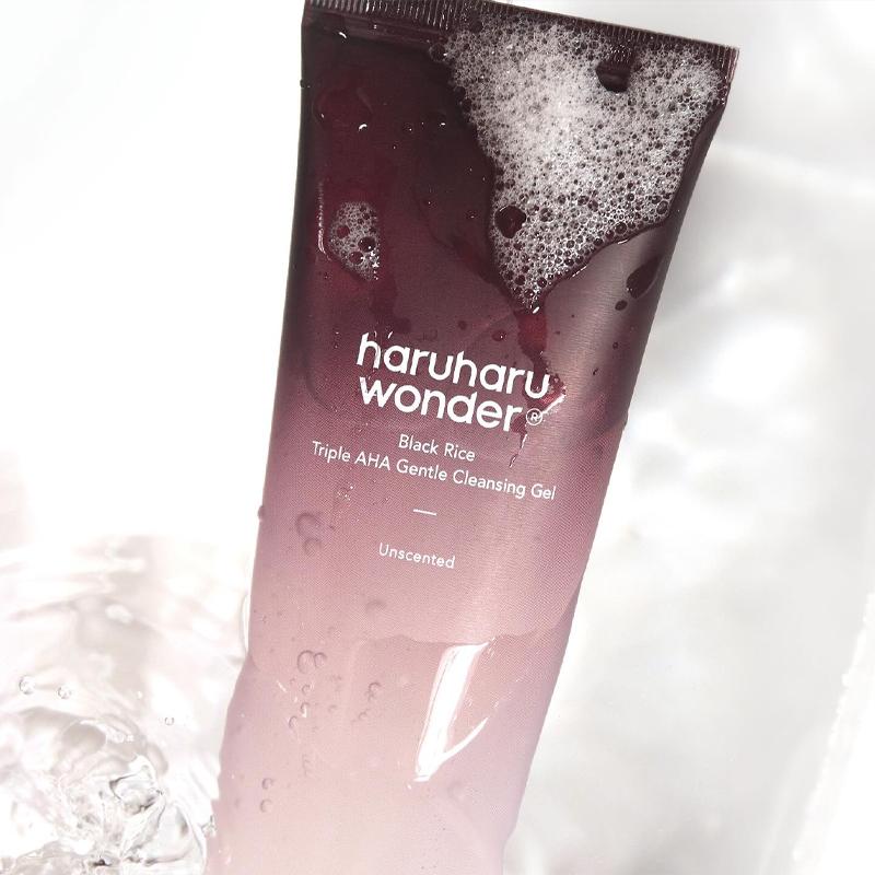 Haruharu Wonder Black Rice Triple AHA Gentle Cleansing Gel Unscented