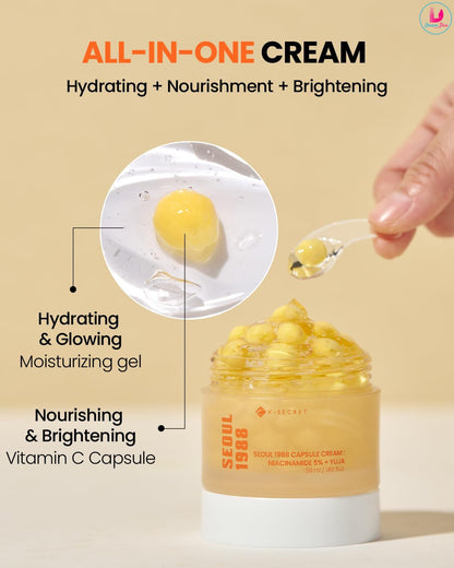 K-SECRET SEOUL 1988 Capsule Cream : Niacinamide 5% + Yuja 50ml