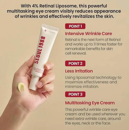 K-SECRET SEOUL 1988 Eye Cream : Retinal Liposome 4% + Fermented Bean