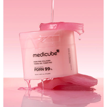 Medicube PDRN Pink Collagen Toning Gel Toner Pad